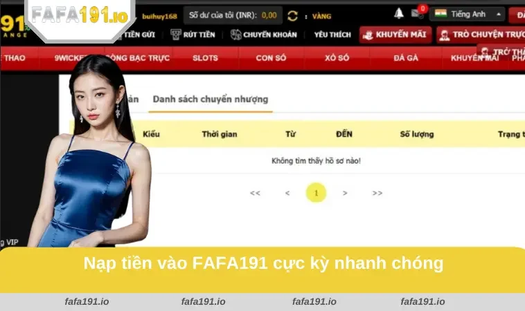  4 thao tác nạp tiền vào nhà cái FAFA191 cho tân binh